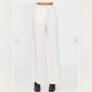 PALOMA WOOL - Riga Margherita Pants in Checked Linen